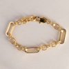 Alterna Link 14k Gold Finished on Silver Bracelet