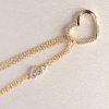 Close Up Double Heart 14k Gold Bracelet