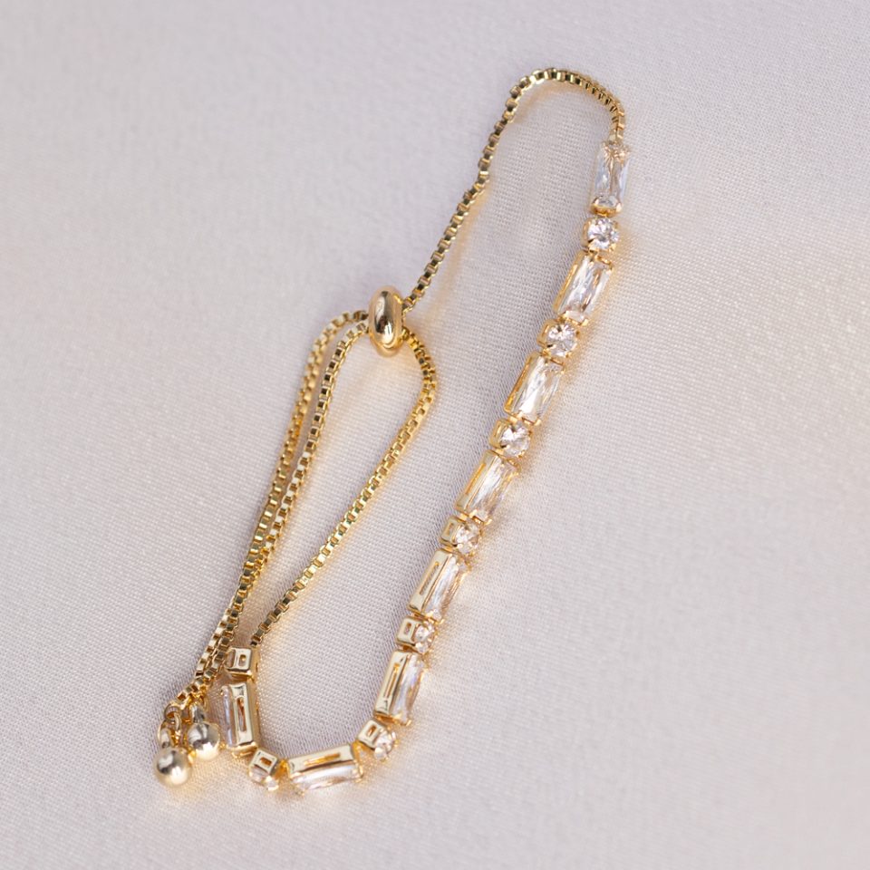 Hall of Mirrors Baguette Bracelet - 24k Gold Filled