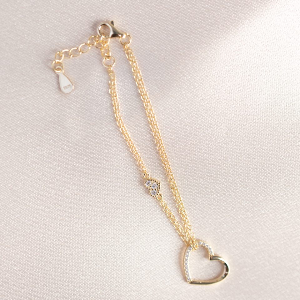 Amora Double Heart Bracelet