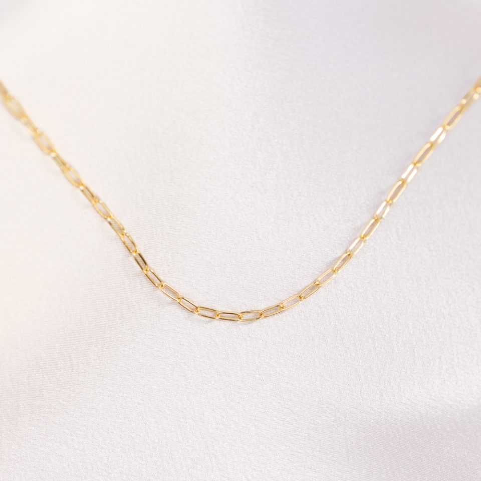 Paperclip 14k Gold Filled Necklace