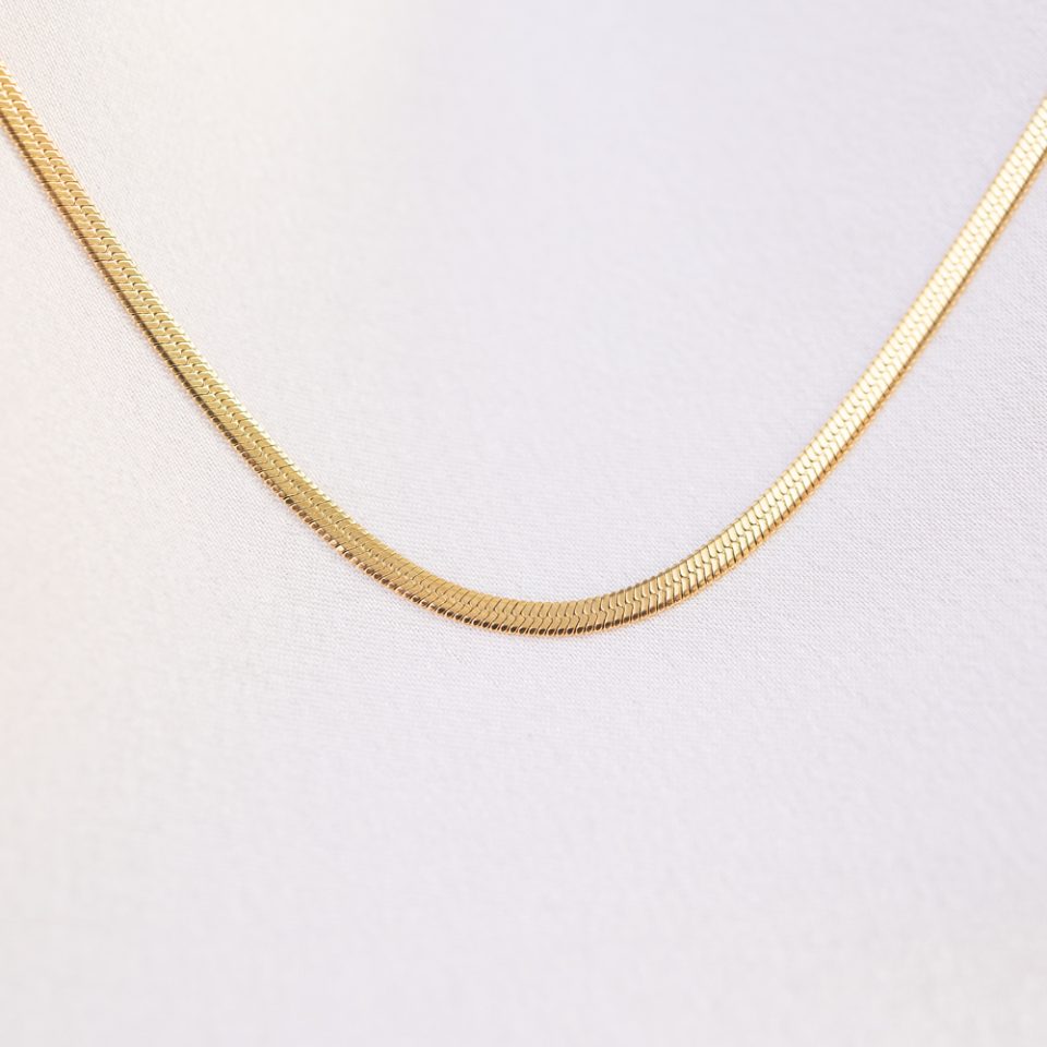 Herringbone Gold Necklace