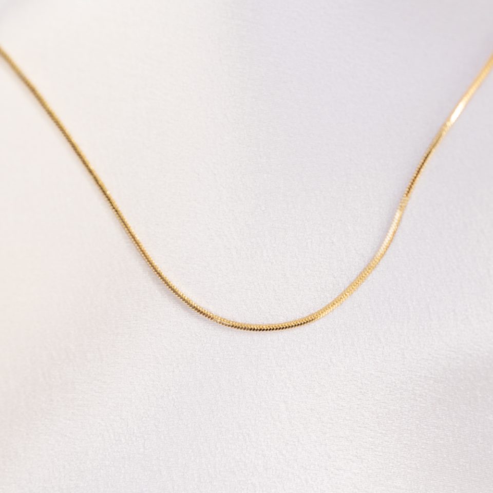 Serpentine Gold Necklace