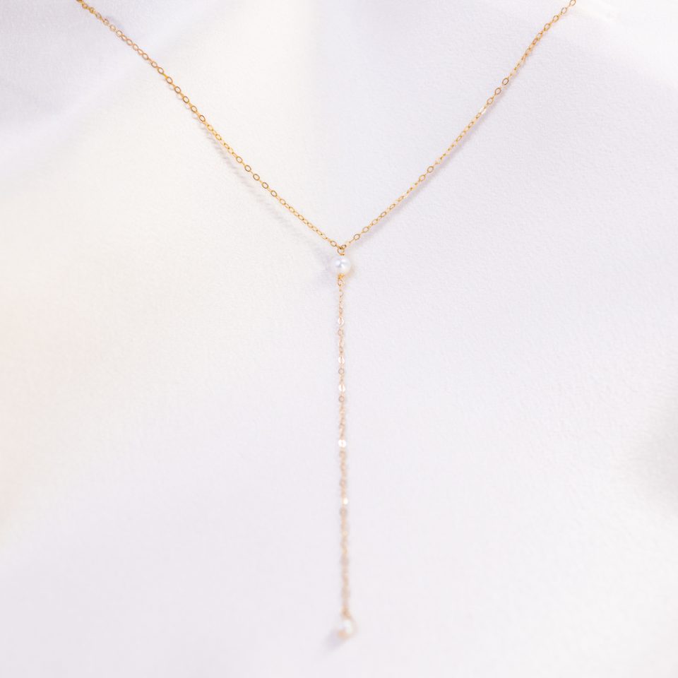 Solis Drop 14k Gold Filled Necklace