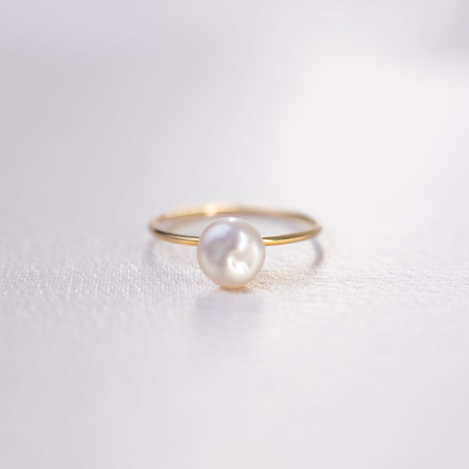 Elysia 14k Gold Filled Pearl Ring