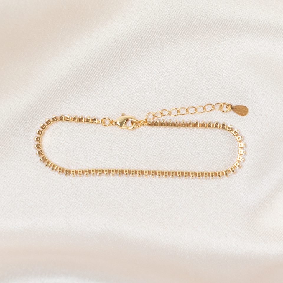Gold Filled 2mm CZ Tennis Bracelet