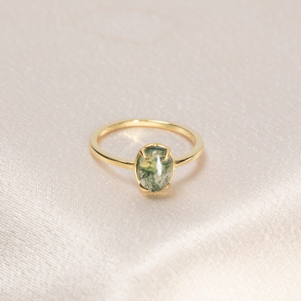 West Coast Tide Solitaire Ring