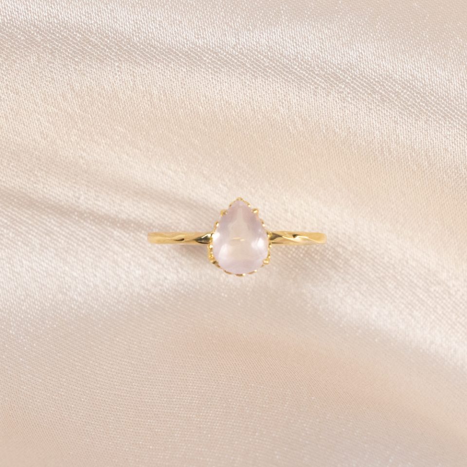 Moon Tide Solitaire Ring